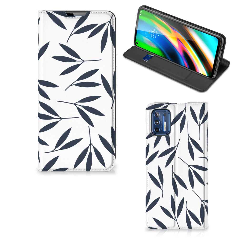 Motorola Moto G9 Plus Smart Cover Leaves Blue - B2C Telecom