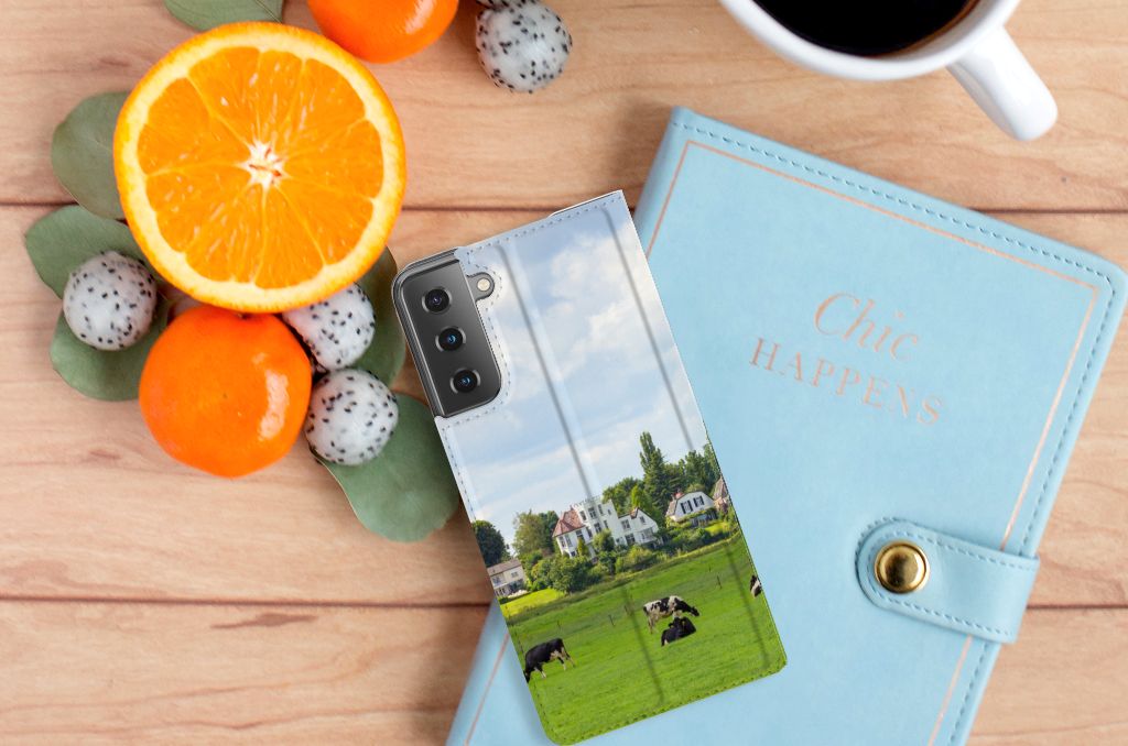 Samsung Galaxy S21 Plus Hoesje maken Koeien - B2C Telecom