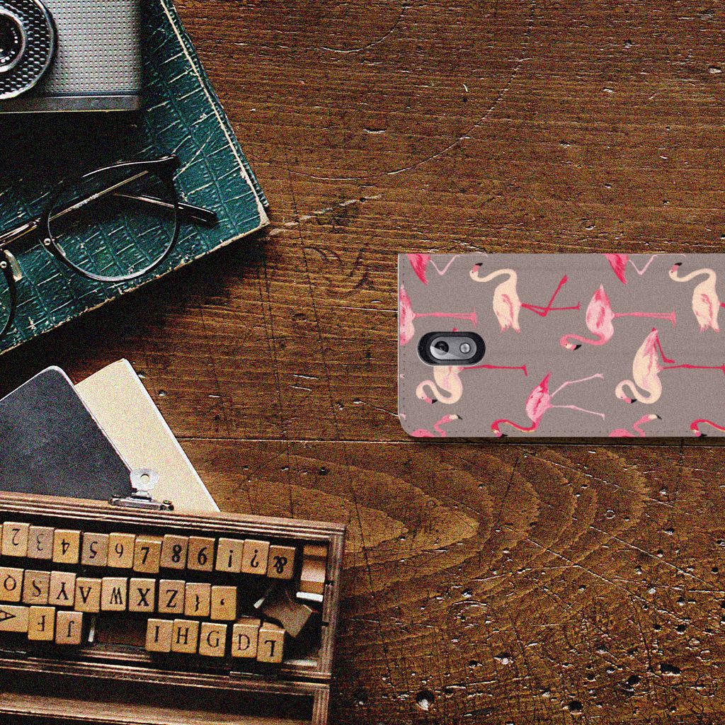 Nokia 3.1 (2018) Hoesje maken Flamingo