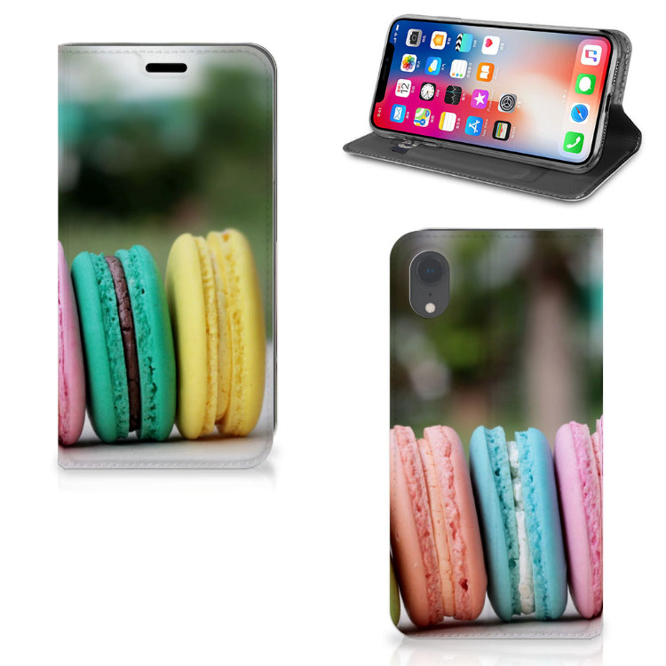 Apple iPhone Xr Flip Style Cover Macarons