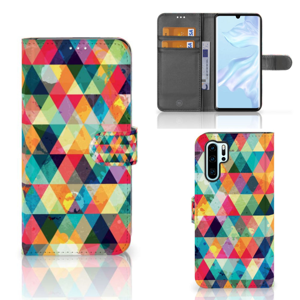 Huawei P30 Pro Telefoon Hoesje Geruit