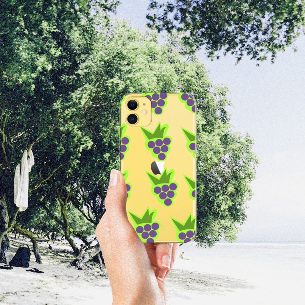 Apple iPhone 11 Siliconen Case Druiven