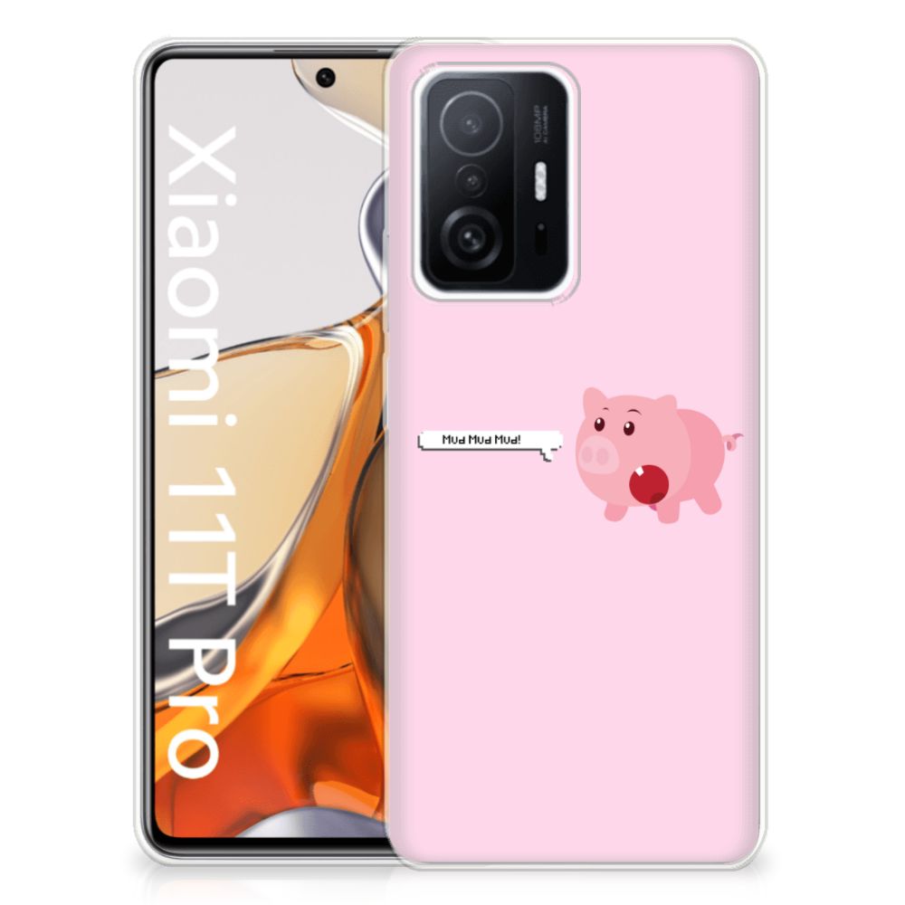 Xiaomi 11T | 11T Pro Telefoonhoesje met Naam Pig Mud B2C Telecom