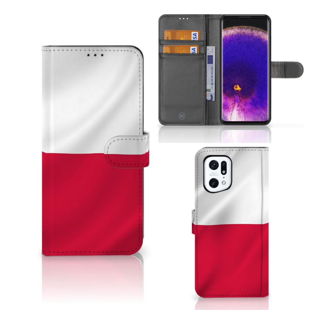OPPO Find X5 Pro Bookstyle Case Polen