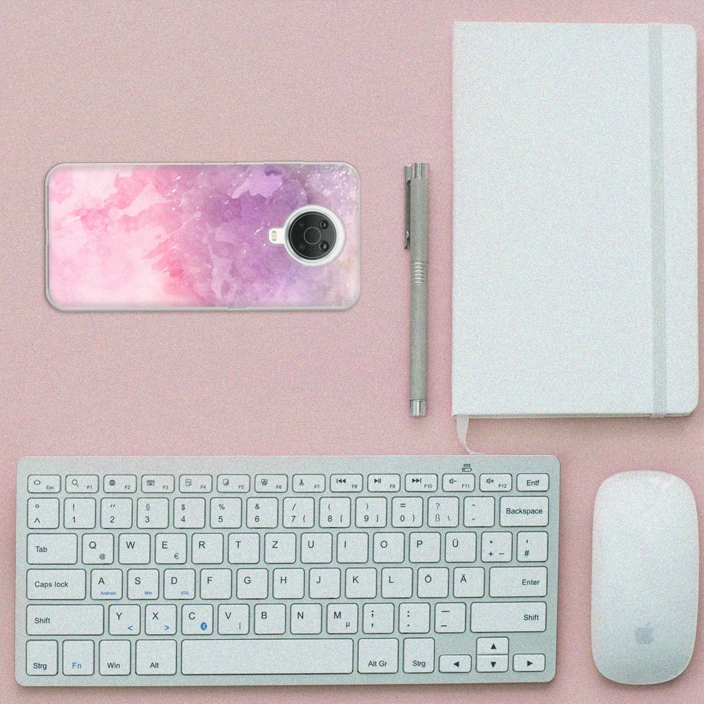 Hoesje maken Nokia G20 | G10 Pink Purple Paint B2C Telecom