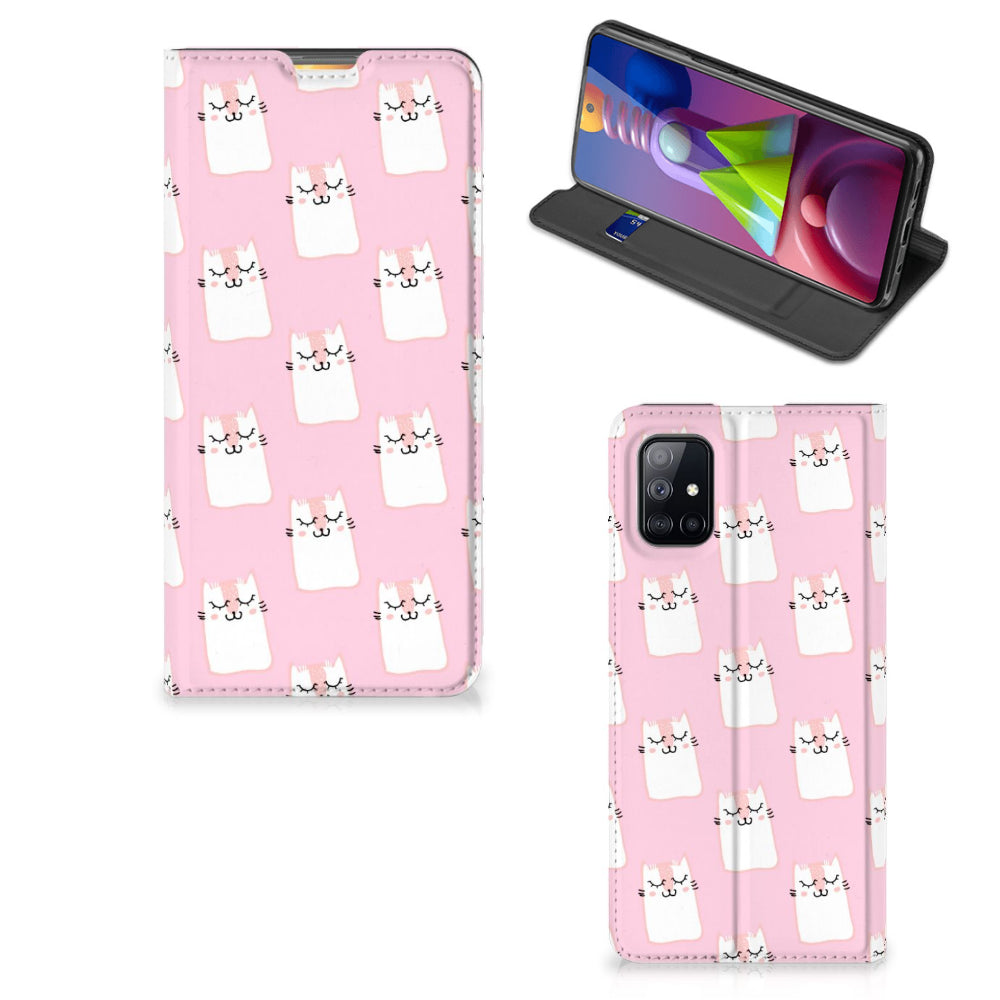 Samsung Galaxy M51 Hoesje maken Sleeping Cats