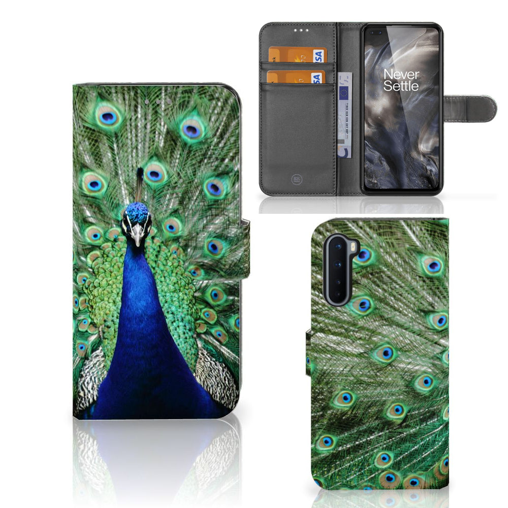OnePlus Nord Telefoonhoesje met Pasjes Pauw
