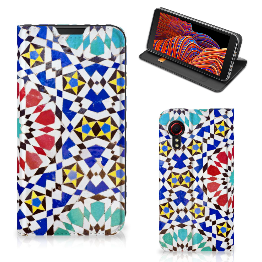 Samsung Galaxy Xcover 5 Standcase Mozaïek - B2C Telecom