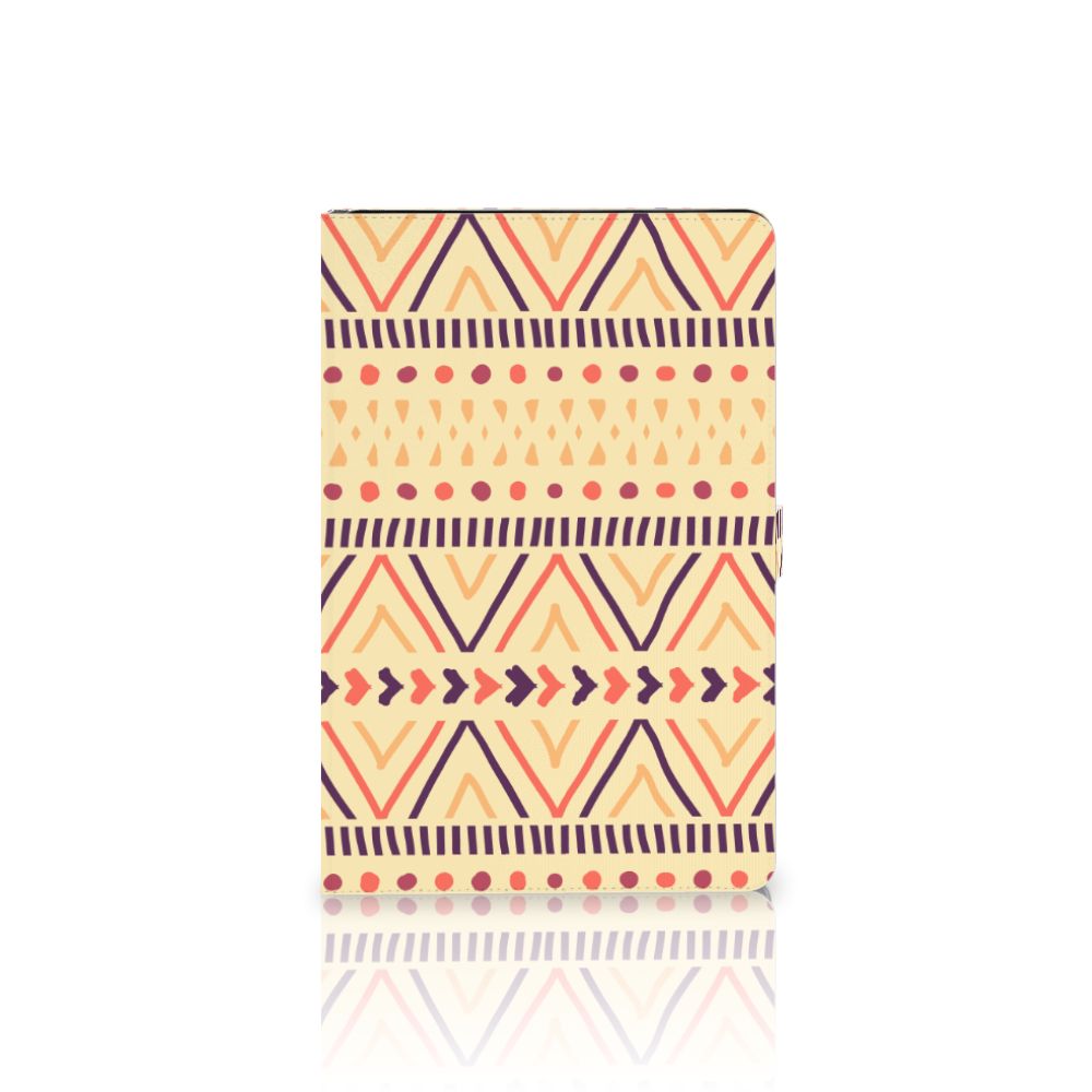 Samsung Galaxy Tab S7 FE | S7+ | S8+ Tablet Hoes Aztec Yellow