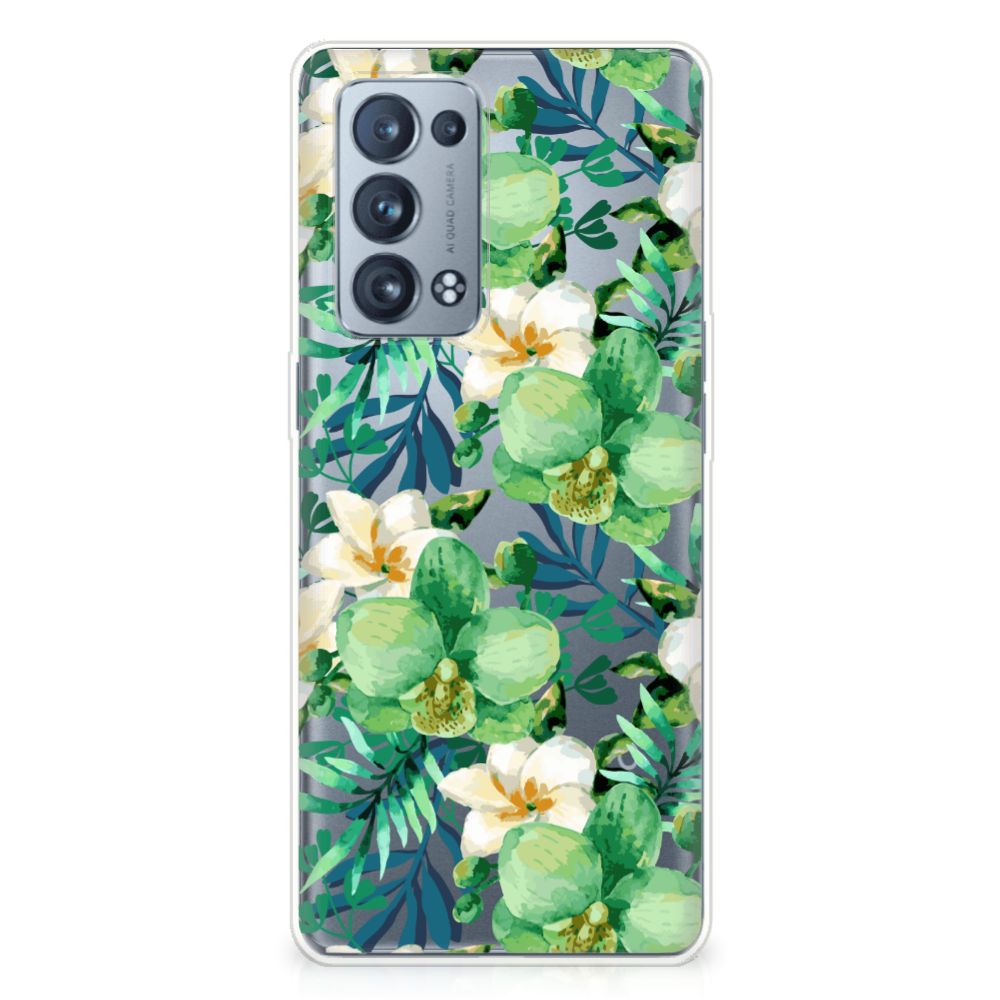 OPPO Reno 6 Pro Plus 5G TPU Case Orchidee Groen