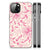 Apple iPhone 13/14 Bloemen Hoesje Pink Flowers