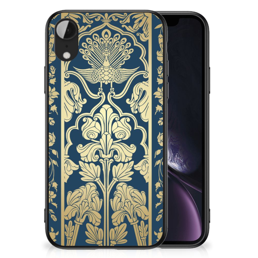 Apple iPhone XR Bloemen Hoesje Beige Flowers