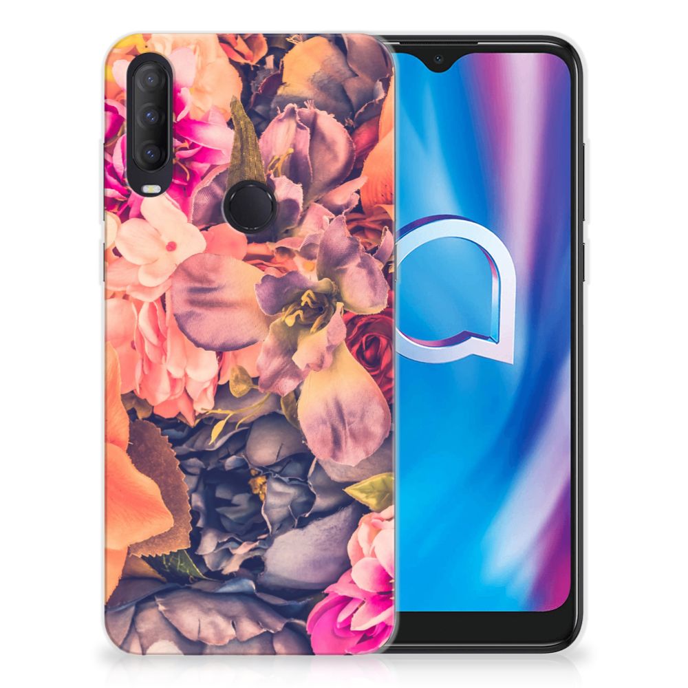 Alcatel 1S (2020) TPU Case Bosje Bloemen