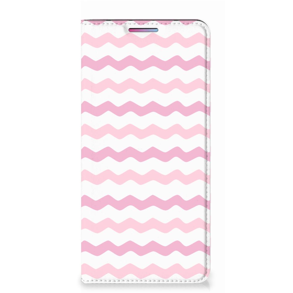Motorola Moto G60s Hoesje met Magneet Waves Roze - B2C Telecom