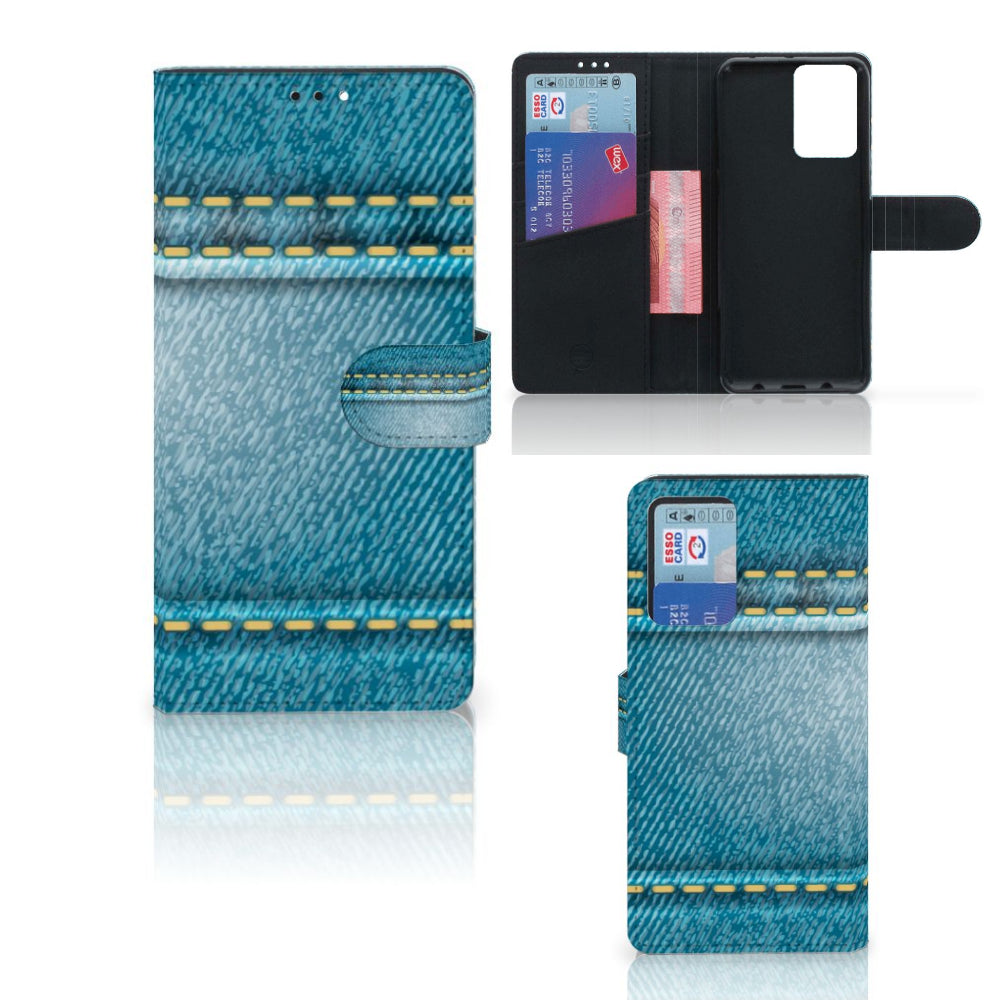 Xiaomi Redmi Note 10 Pro Wallet Case met Pasjes Jeans