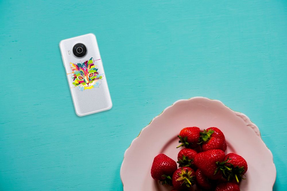 Nokia X10 | X20 Telefoonhoesje met Naam Cat Color B2C Telecom