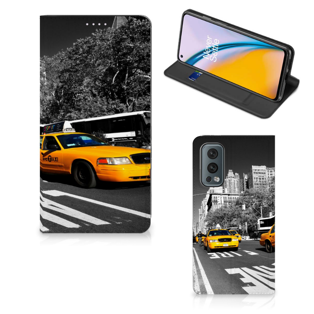 OnePlus Nord 2 5G Book Cover New York Taxi - B2C Telecom