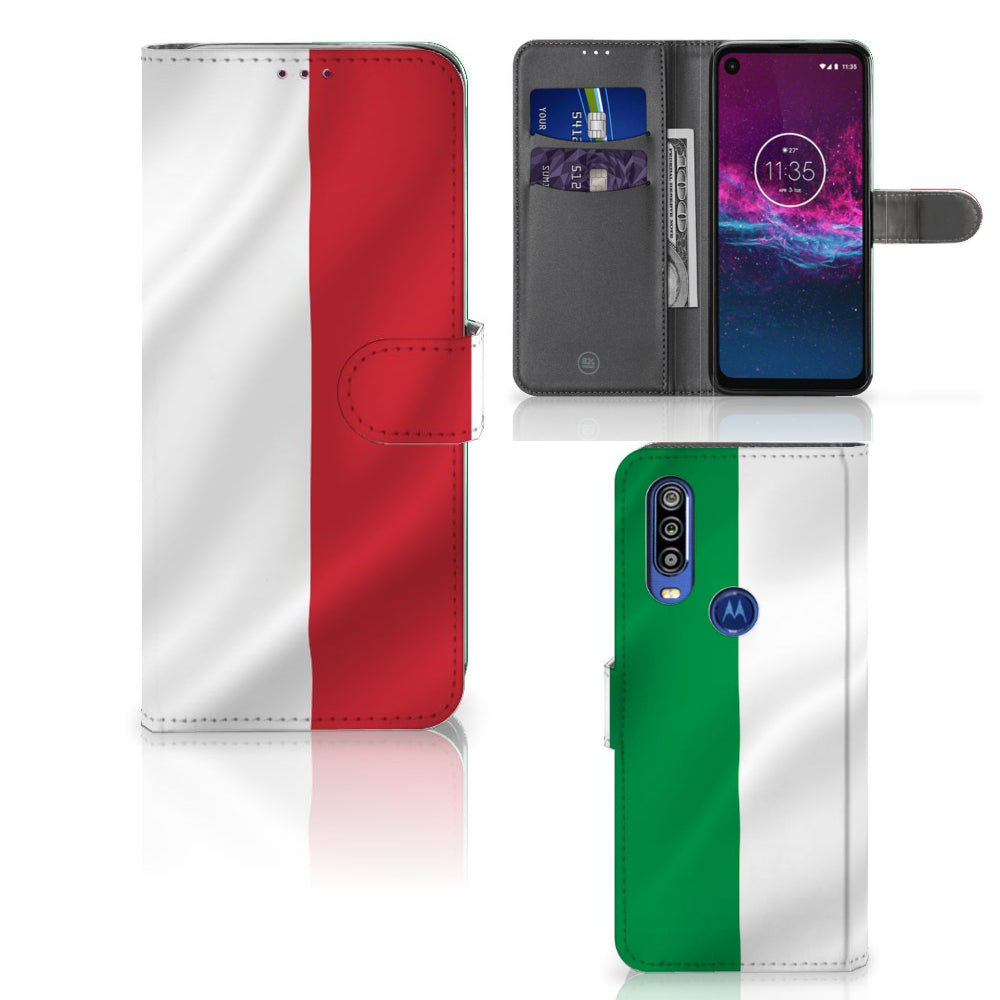 Motorola One Action Bookstyle Case Italië