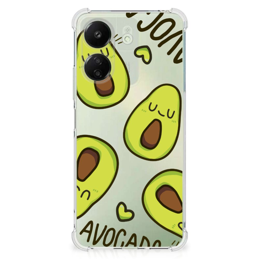 Xiaomi Redmi 13C 4G Stevig Bumper Hoesje Avocado Singing