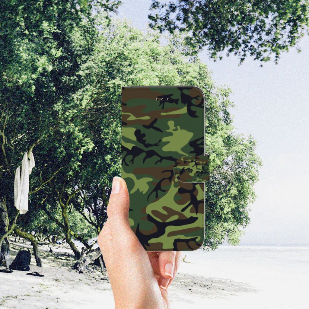 Apple iPhone 7 Plus | 8 Plus Telefoon Hoesje Army Dark