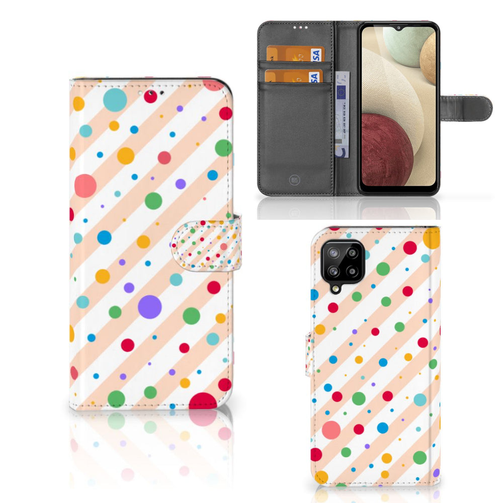 Samsung Galaxy A12 Telefoon Hoesje Dots