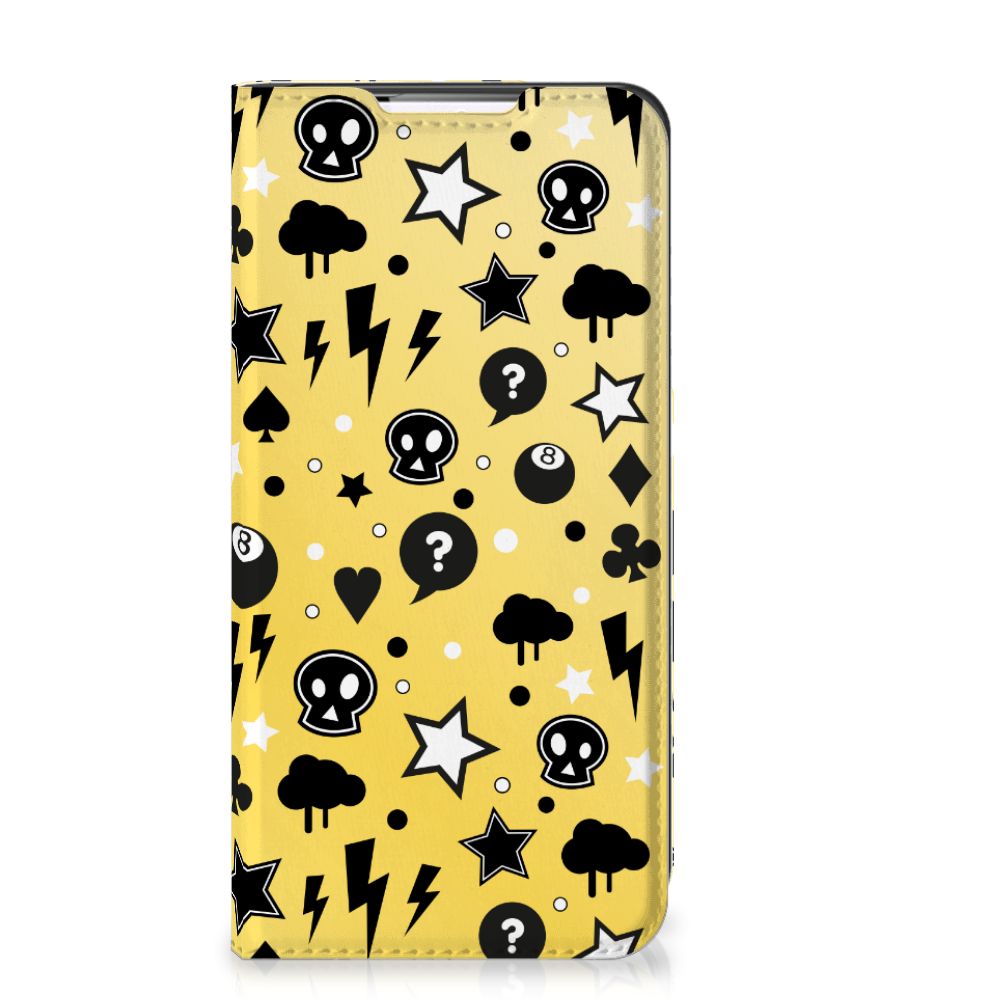Mobiel BookCase Samsung Galaxy S22 Punk Geel - B2C Telecom