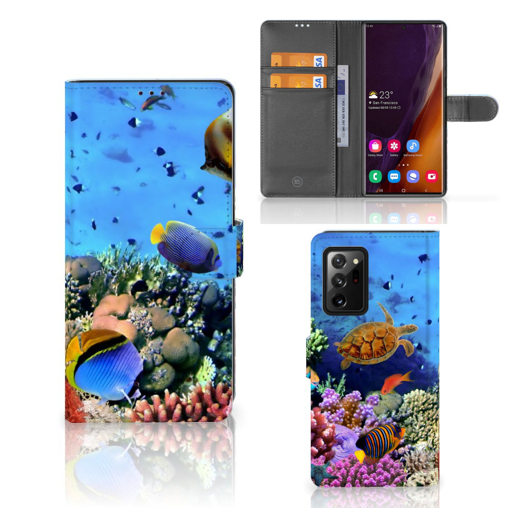 Samsung Galaxy Note20 Ultra Telefoonhoesje met Pasjes Vissen