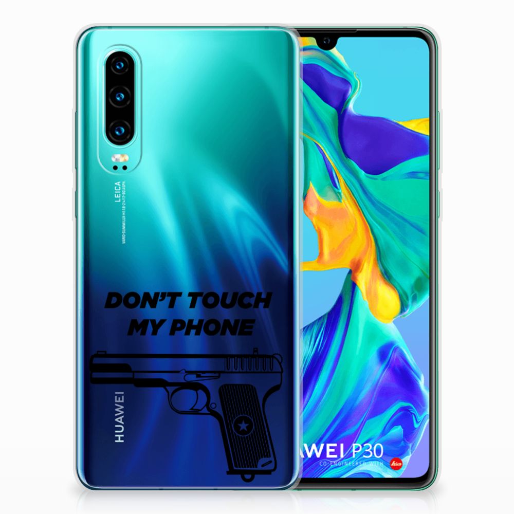 Huawei P30 Silicone-hoesje Pistol DTMP