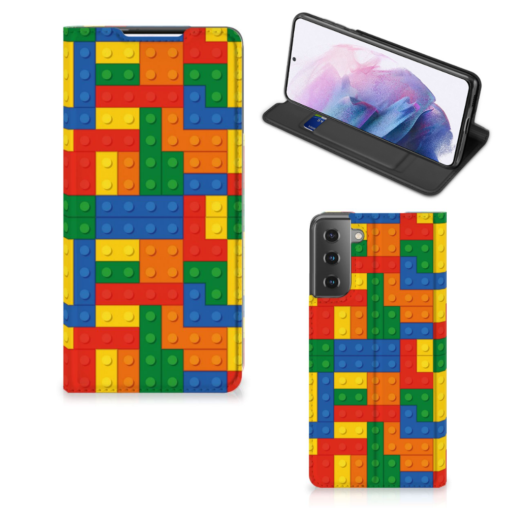 Samsung Galaxy S21 Plus Hoesje met Magneet Blokken - B2C Telecom