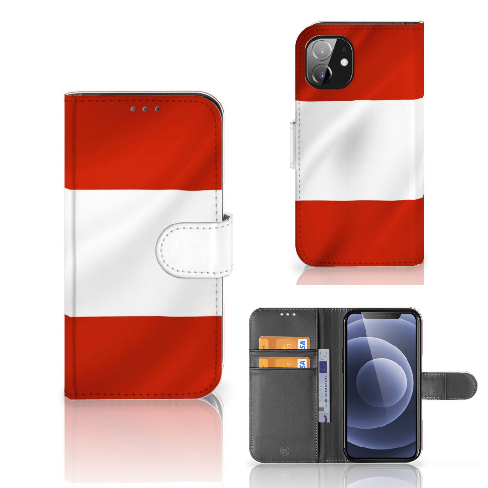 Apple iPhone 12 Mini Bookstyle Case Oostenrijk