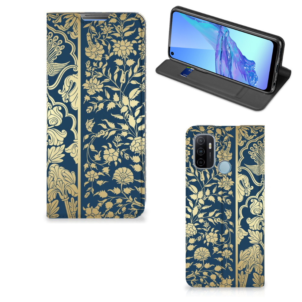 OPPO A53 | A53s Smart Cover Beige Flowers - B2C Telecom