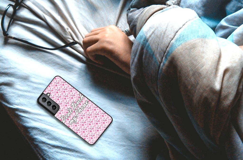 Samsung Galaxy S21FE Telefoon Hoesje Flowers Pink DTMP B2C Telecom