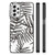 Samsung Galaxy A23 Bloemen Hoesje Leaves Grey B2C Telecom