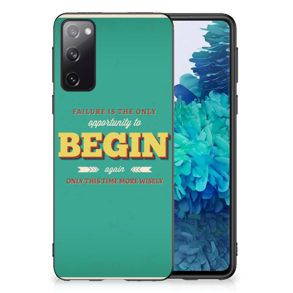 Samsung Galaxy S20 Hoesje met Quotes Quote Begin