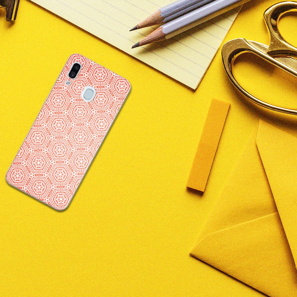 Samsung Galaxy A30 TPU bumper Pattern Orange