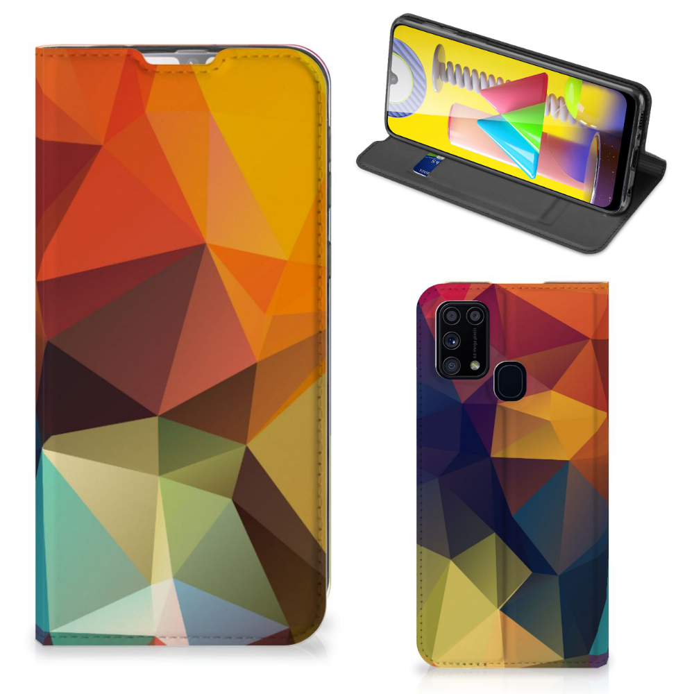 Samsung Galaxy M31 Stand Case Polygon Color - B2C Telecom