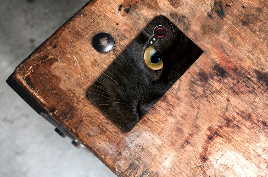 Samsung Galaxy Xcover 5 Hoesje maken Zwarte Kat - B2C Telecom
