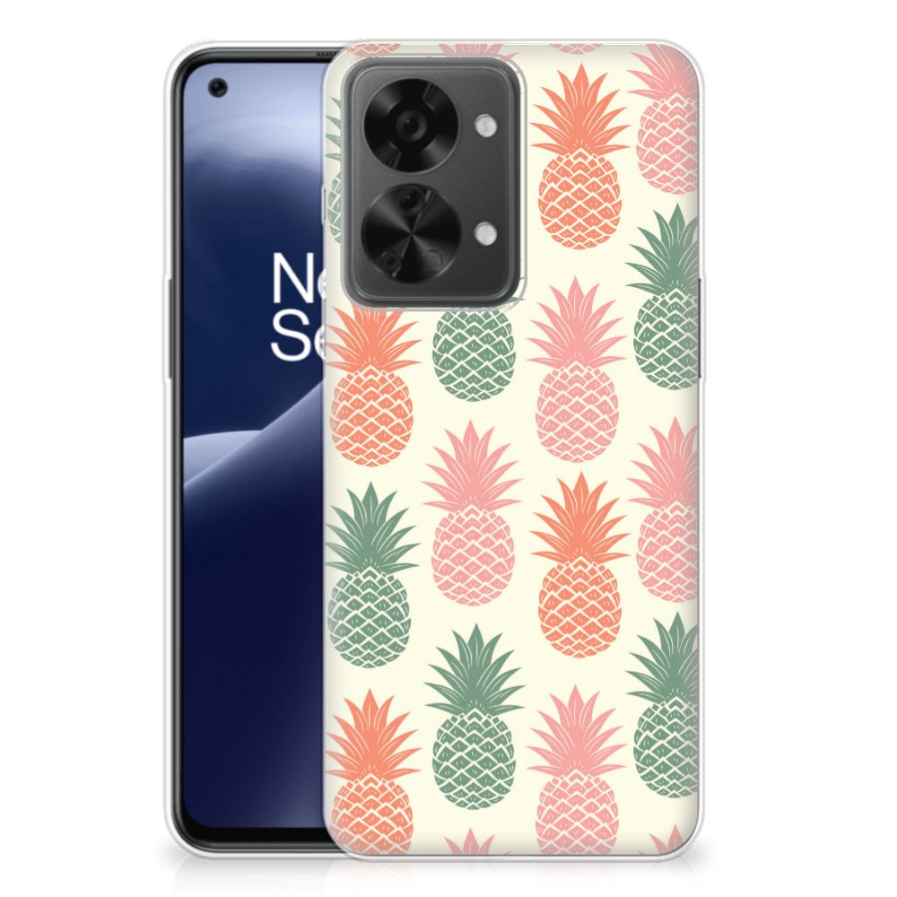 OnePlus Nord 2T Siliconen Case Ananas