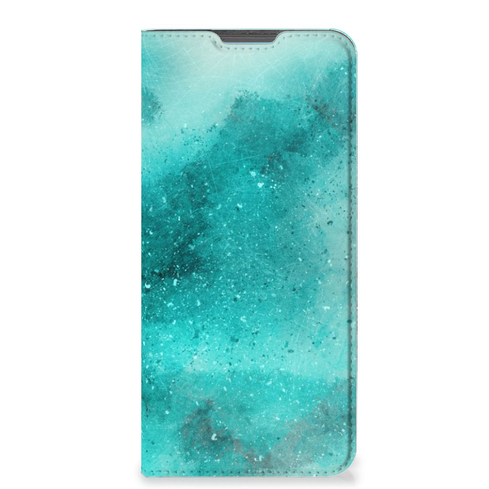 Bookcase Motorola Moto E32 | Moto E32s Painting Blue - B2C Telecom