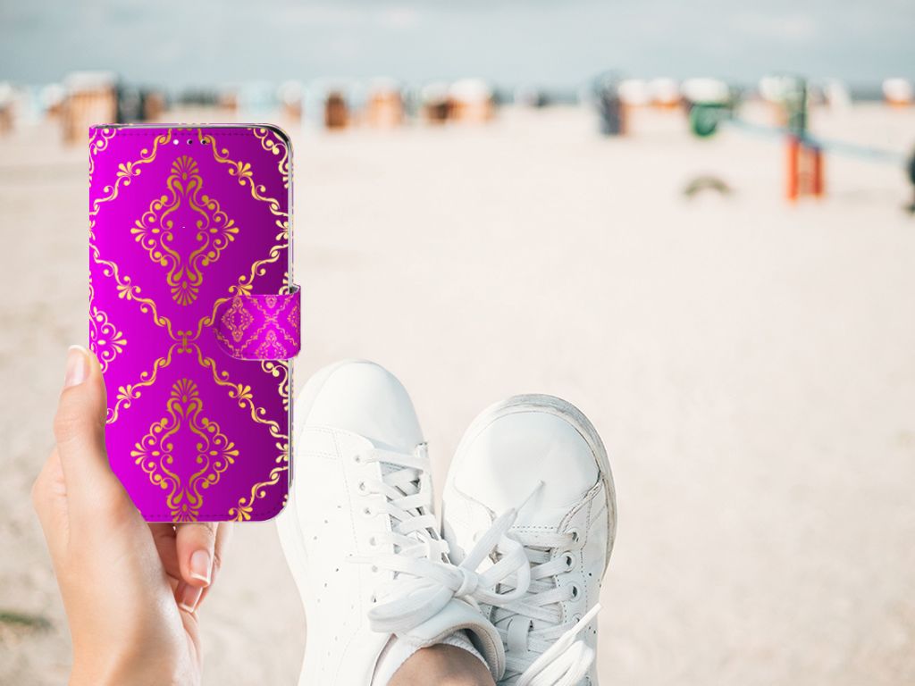 Wallet Case Motorola Moto G7 | G7 Plus Barok Roze