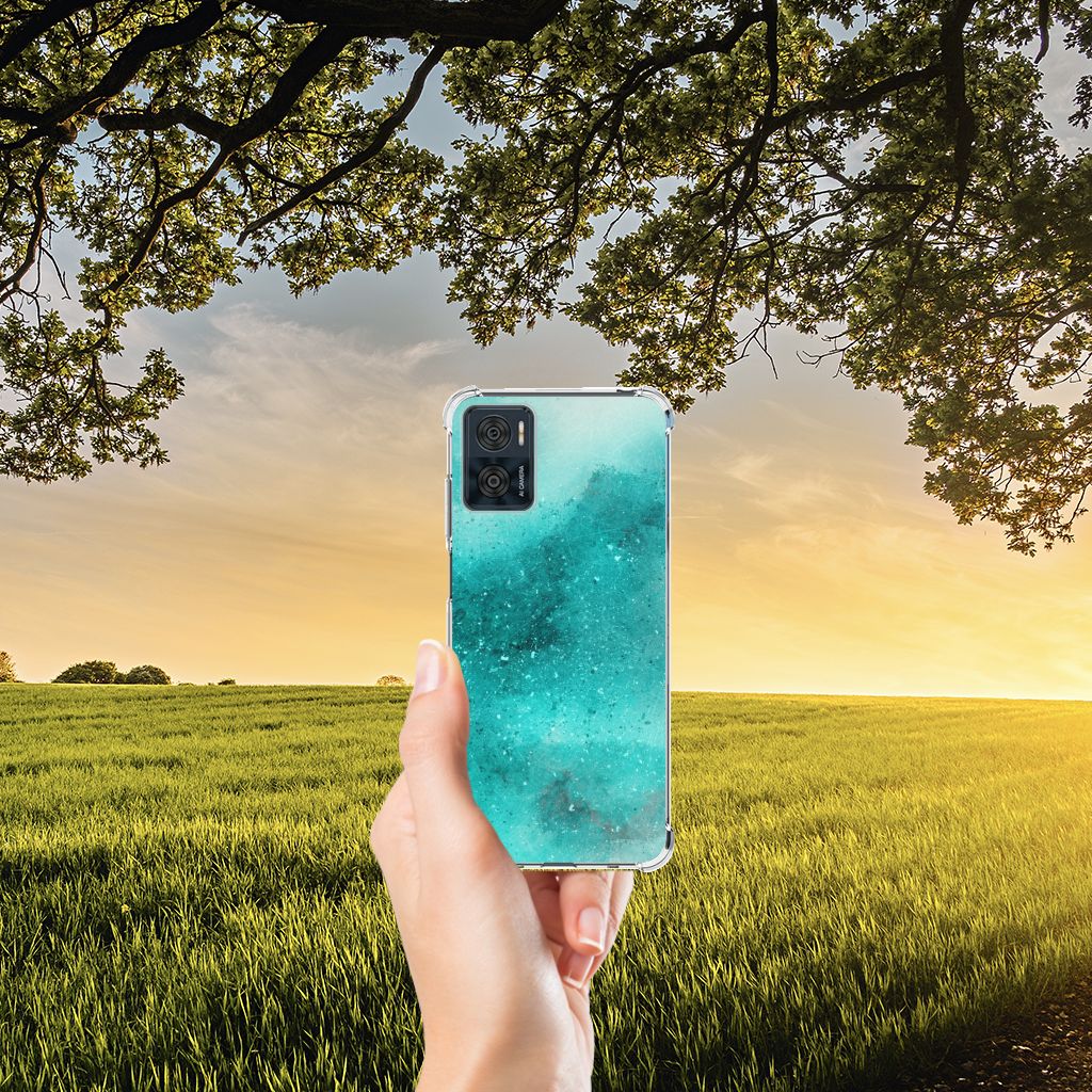 Back Cover Motorola Moto E22 | E22i Painting Blue B2C Telecom