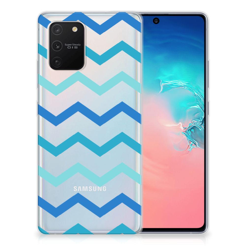 Samsung Galaxy S10 Lite TPU bumper Zigzag Blauw B2C Telecom