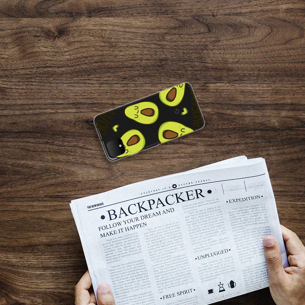Google Pixel 4 XL Telefoonhoesje met Naam Avocado Singing B2C Telecom