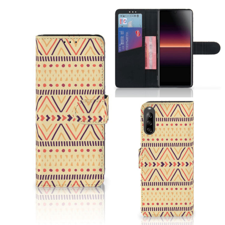 Sony Xperia L4 Telefoon Hoesje Aztec Yellow