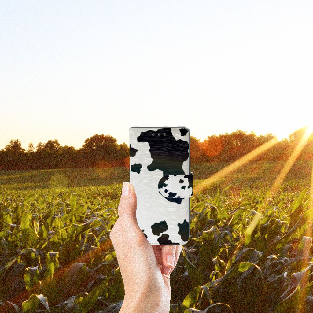 Sony Xperia X Compact Telefoonhoesje met Pasjes Koeienvlekken