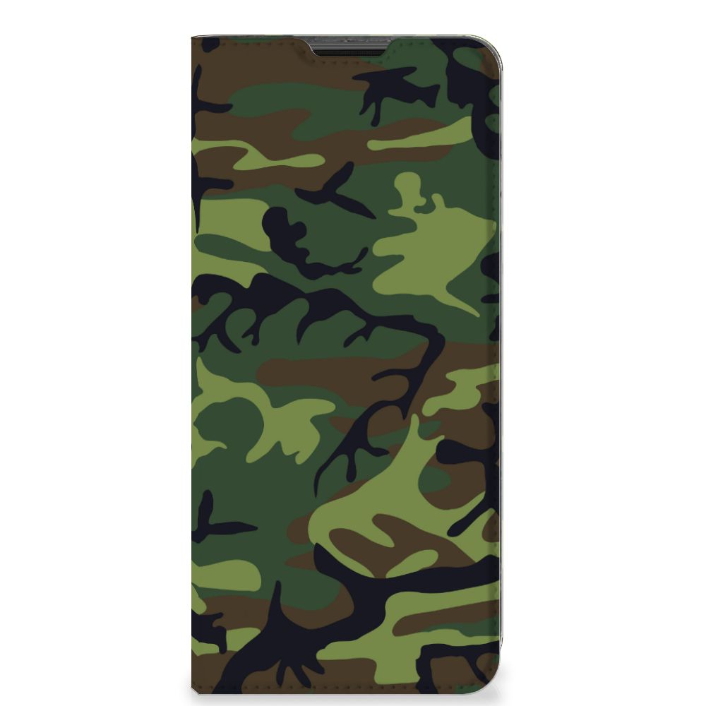 Motorola Moto G51 5G Hoesje met Magneet Army Dark - B2C Telecom