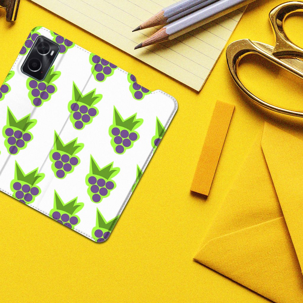 OPPO A96 | A76 Flip Style Cover Druiven - B2C Telecom