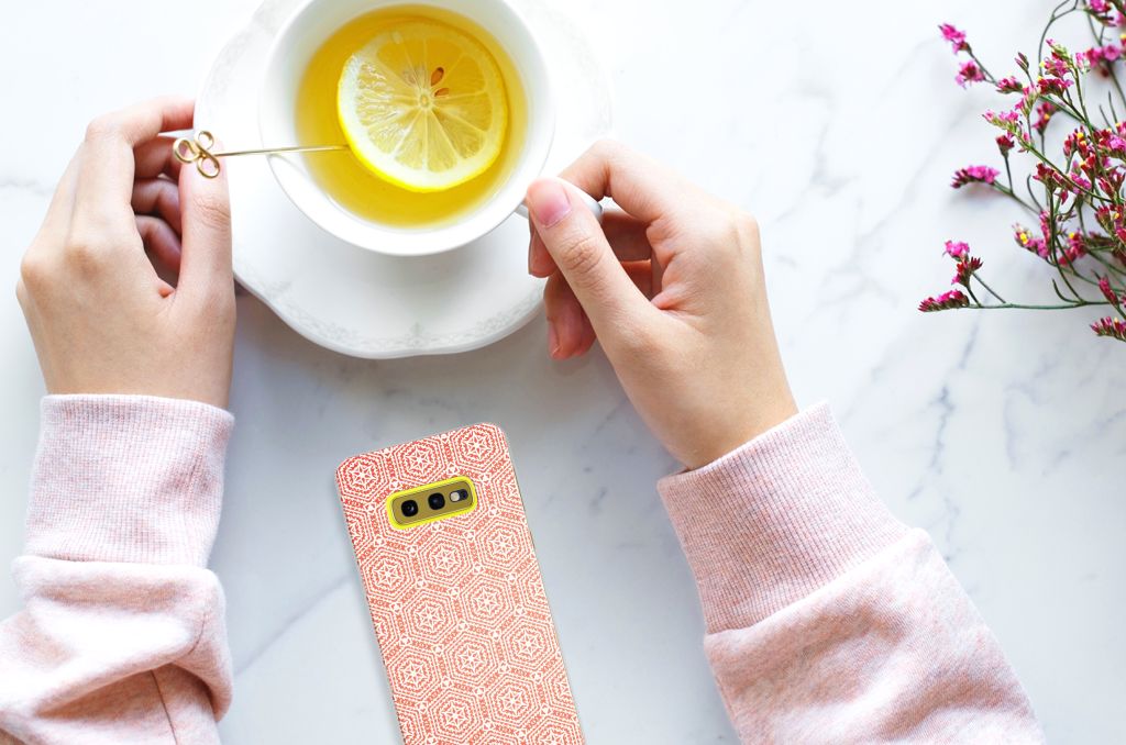 Samsung Galaxy S10e TPU bumper Pattern Orange