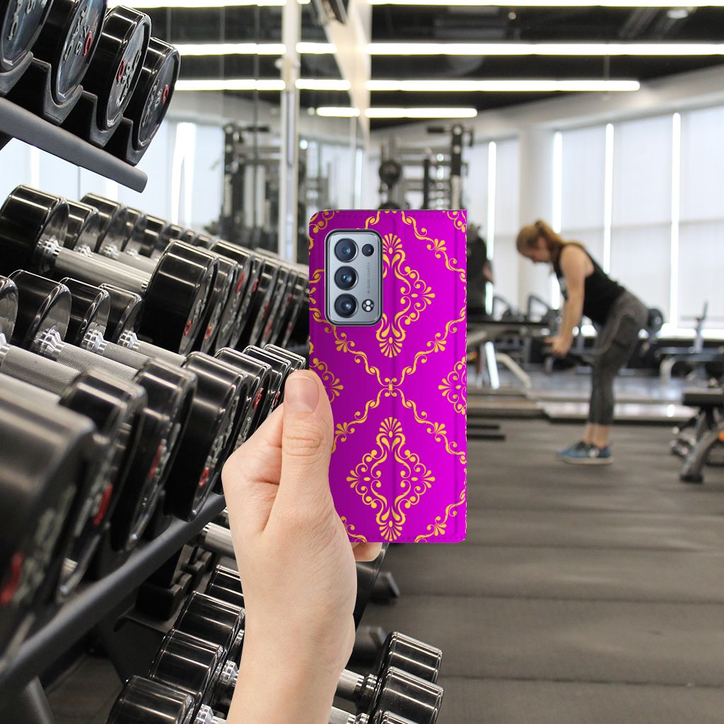 Telefoon Hoesje OPPO Reno 6 Pro Plus 5G Barok Roze - B2C Telecom