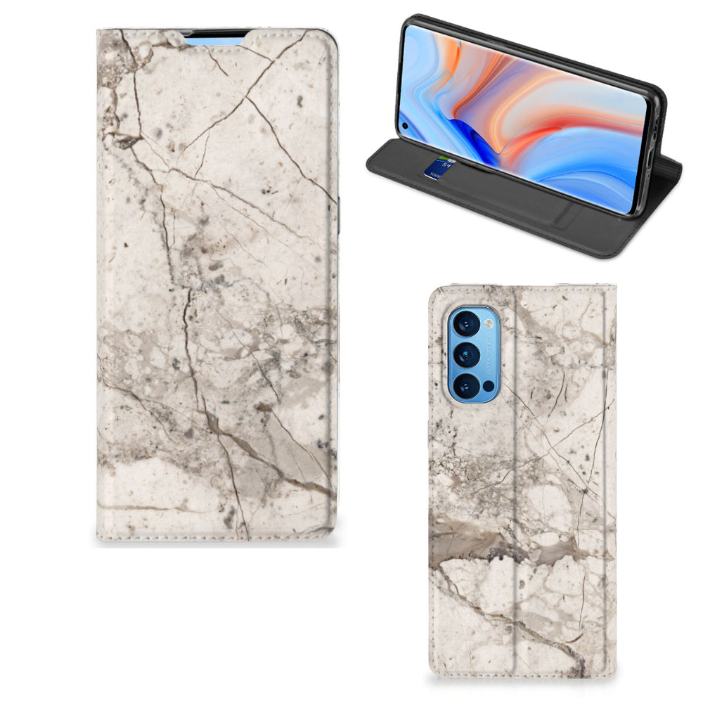 OPPO Reno4 Pro 5G Standcase Marmer Beige